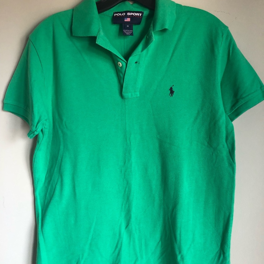 Polo Sport Men’s green polo shirt size small